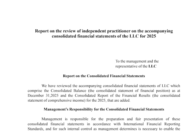review your financial statements